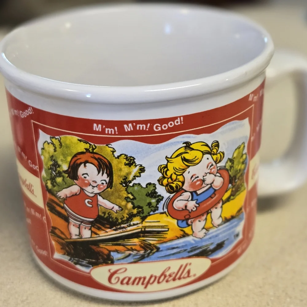 Campbell's kids mugs set of 4 Vintage season scenes